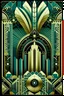 Placeholder: Design the cover of a catalog for a magazine called “Art Deco”. - The word Art Deco must appear. - There must be a background that is reminiscent of the art deco decorative style: geometry, buildings, contrasting colors, zig-zag,etc.
