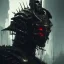 Placeholder: evil king in black metal armor, angry, emperious, 8k resolution concept art portrait by Greg Rutkowski, cyberpunk 2077, car