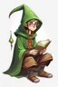 Placeholder: young elf student wizard