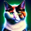 Placeholder: portrait of a cat by Monet 4k