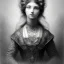 Placeholder: a beautiful young woman, Gustave Doré black and white illustration, perfect eyes, beautiful face