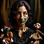 Placeholder: woman. Puppets