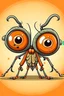 Placeholder: cartoon spider butterfly with eight eyes