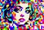 Placeholder: pop art pixels 1000 images i think to myself,,,,, what a wonderful world