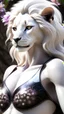 Placeholder: A white lion