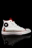 Placeholder: A red converse sneaker, superman all over sneaker