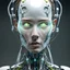 Placeholder: Step into a world of stylistic variations and unique renderings as you encounter a slender Icelandic female cyborg, her lime eyes glowing with a sense of wonder and curiosity, captured in a full head shot from a distance of 6 feet, inviting you to explore the endless possibilities of artificial intelligence, cybernetic, cable electric wires, microchip, anatomical, polished, porcelain, ultra detailed, ultra realistic, extremely realistic, intricate, photorealistic, epic composition, masterpiece,