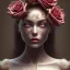 Placeholder: red roses beautiful girl,utra realistic,highly detailed, masterpiece, delicate detailed, sharp focus, insanely detailed, fantasy art, royalistic,elegant, fog, Special Lighting, Vibrant, color Scheme, forest, octane render, trending on artstation, ultra photoreal,hypermaximalist