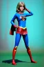 Placeholder: portrait, teenager, Jane Fonda, make-up, happy, satisfacer dildo advertising, Realistic image, 60s, supergirl, tights minimal dress, sweat, Color background, photo studio, concept art, smooth, unreal engine 5, god lights, ray tracing, RTX, lumen lighting, ultra detail, volumetric lighting, 3d, finely drawn, high definition, 4k.