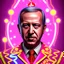 Placeholder: Neon Clown in pink bathrobe recep tayyip erdogan