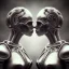 Placeholder: two viking girls kissing each other, hr giger, scary, steam punk, realistic, made in octane, cinematic, ultra-realistic, extremely detailed octane rendering, 8K, VRAY Super Real ar 2:3, dof photorealistic futuristic 50mm lens hard lighting dark gray tintype photograph, realistic lighting, sepia color