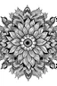 Placeholder: create a flower mandala art with white background black outlined for colouring pages