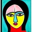 Placeholder: portrait of a girl picasso style