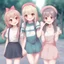 Placeholder: trio girl friendship