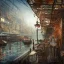 Placeholder: Insanely detailed photograph of an “artitcture plans of a city market along waterway” with intricate gears, intricate embroidered band, hyperdetailed painting by Ismail Inceoglu Huang Guangjian and Dan Witz CGSociety ZBrush Central fantasy art album cover art,8K, hdr, romantic, mysterious, ominous, flowers, jewelry, steam,oil,cafe