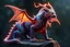 Placeholder: A panther with shimmering dragon scary ,cool wings