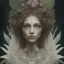 Placeholder: karlan, plant metal, feathers, Dryad, fae, sidhe, ominous, nature, plants, wildflower, facepaint, dnd character portrait, intricate, oil on canvas, masterpiece, expert, insanely detailed, 4k resolution, retroanime style, cute big circular reflective eyes, cinematic smooth, intricate detail , soft smooth lighting, soft pastel colors, painted Renaissance style, 800mm lens