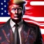 Placeholder: Donald trump in a skirt with tattoos cyberpunk very detailed cinematic unreal engine photo realistic