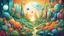 Placeholder: a high quality artistic illustration depicting the concept of maximizing resource utilization, vibrant colors, detailed artwork, modern style, artwork, sustainability concept, environmental conservation, global issue, creative composition, symbolic representation, digital painting